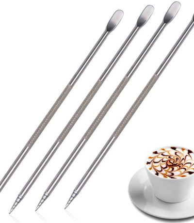 304 Stainless Steel Coffee Pull Flower Needle Carving Stick