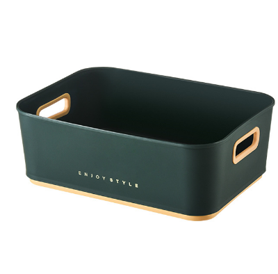 Contrast color non-slip storage basket